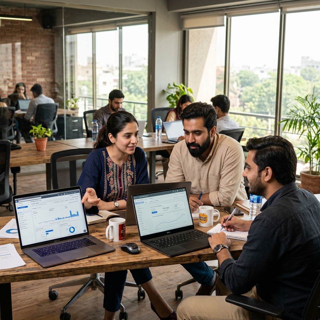 TwinkleTara team working on digital marketing campaigns in Rawalpindi